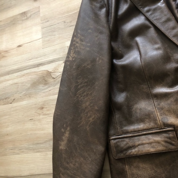 Cabela's Rich Brown Leather Jacket - Picture 8 of 14